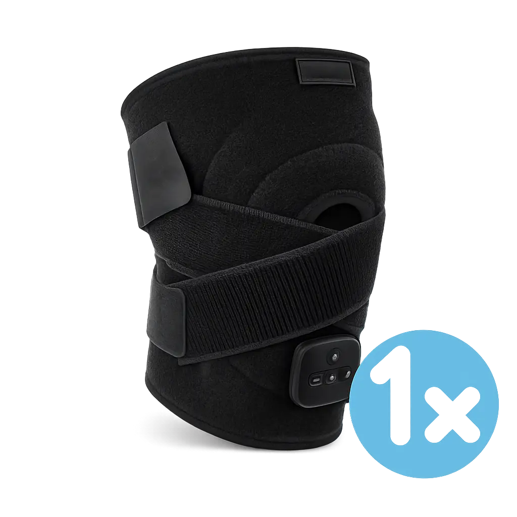Milvino® 3-in-1 Kniebandage – Wärme, Rotlicht & Massage